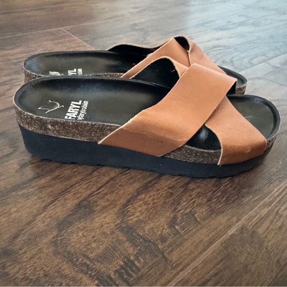 Faryl Robin Size 6 Brown Clara Slides/Sandals - Picture 3 of 8